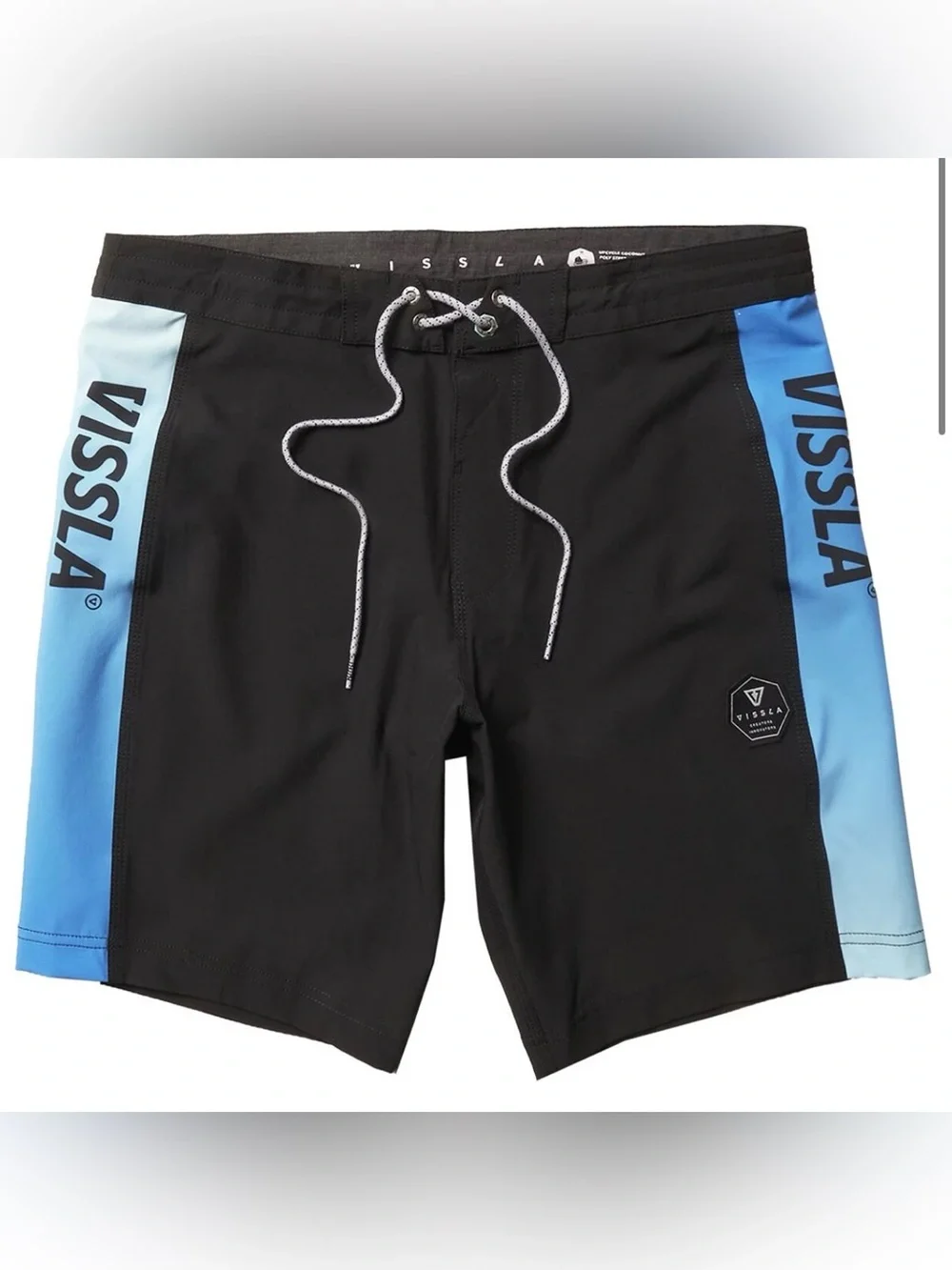 Vissla El Sporto Board Shorts Sz 31 Surf Beach Spellout